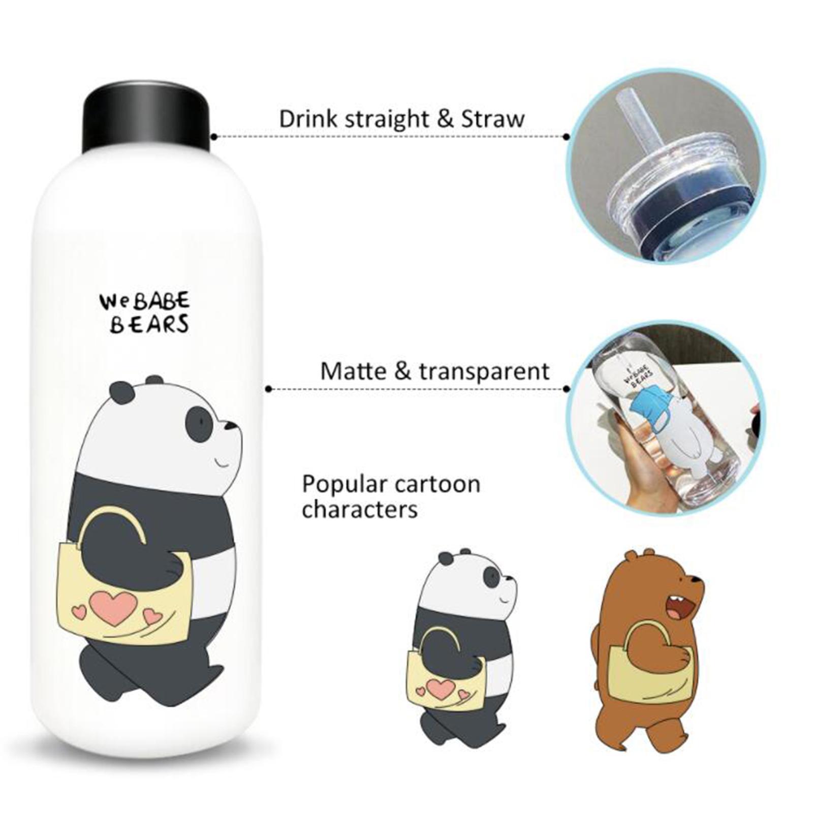 Cute Bear Straw Portable Gift Beverage Drinking