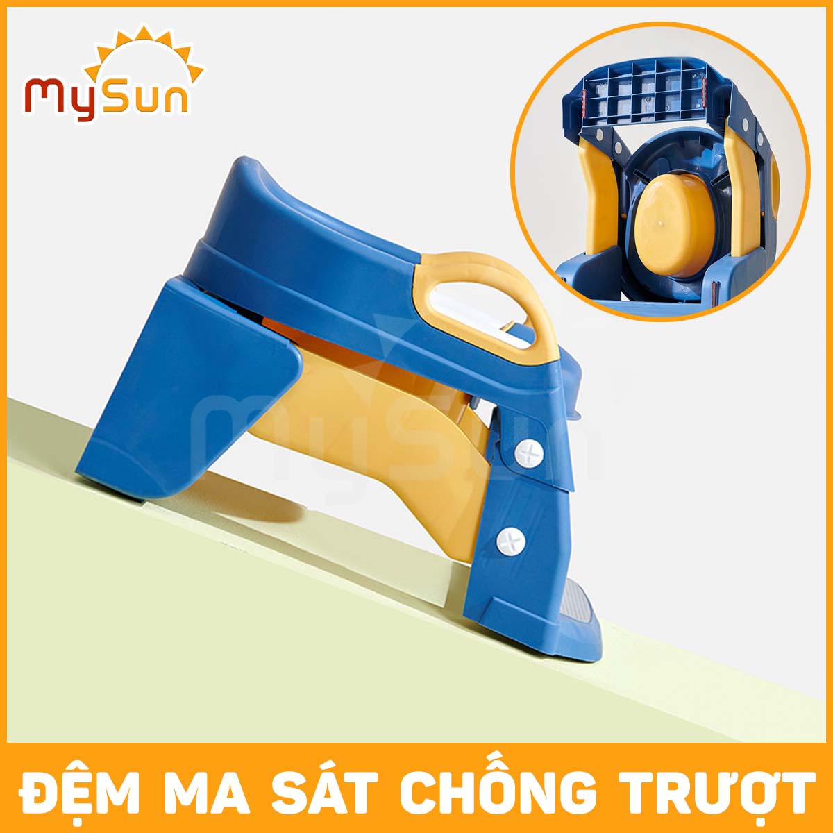 Ghế bô ngồi bồn cầu vệ sinh toilet cho bé trai gái 1 2 3 4 5 tuổi tập đi vệ sinh MySun