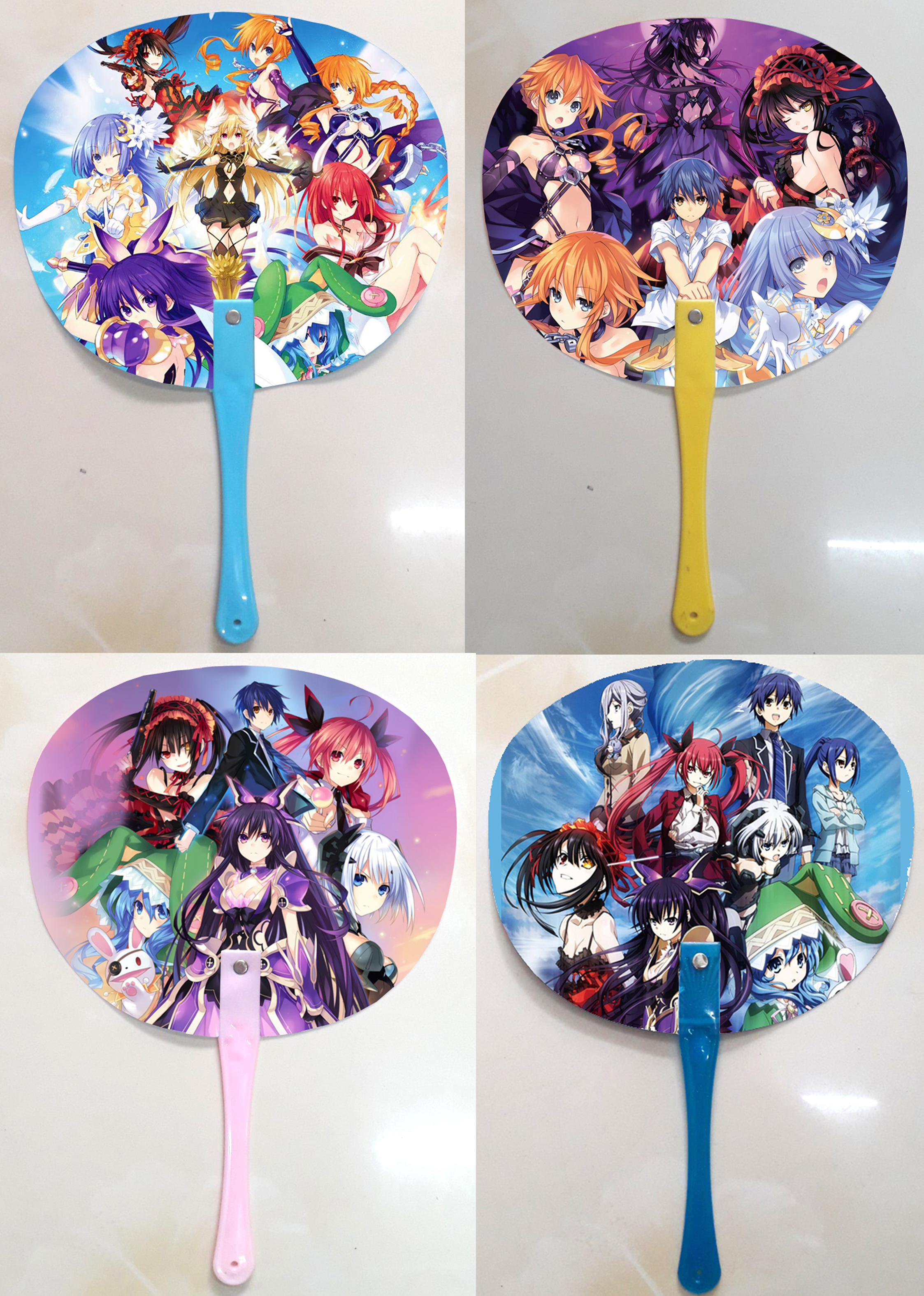 Qụat cầm tay in ảnh 2 mặt khác nhau Date A Live