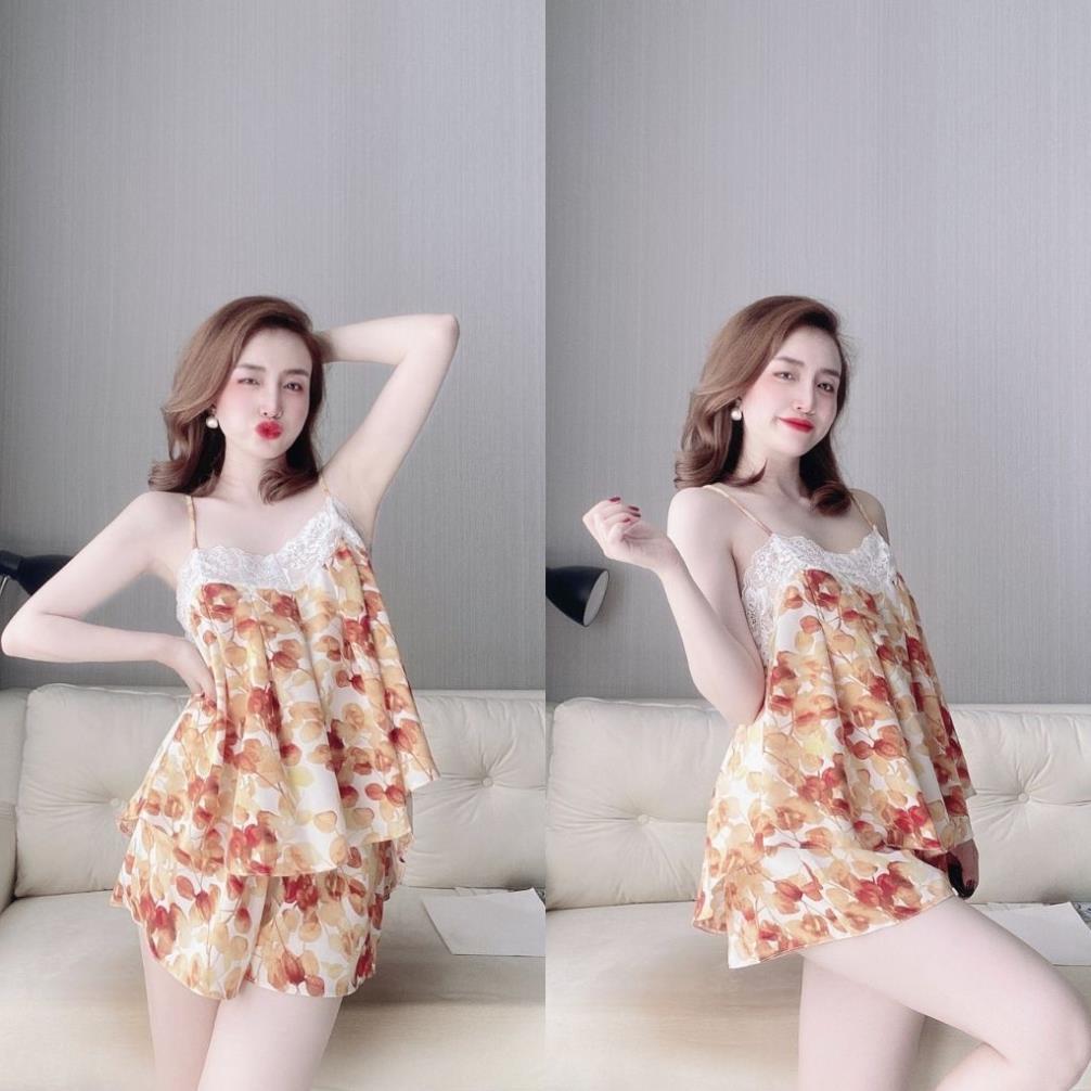 Đồ Ngủ Nữ BIGSIZE Đồ Ngủ Sexy lụa Satin cao cấp mềm mại xinh xắn &lt; 70KG