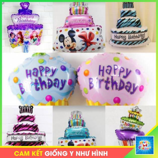 Bóng bánh sinh nhật nhiều mẫu, bóng bánh 3 tầng, Micky, Cupcake #TrangTriSinhNhat