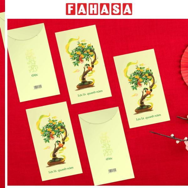 Bộ 5 Bao Lì Xì Ngũ Hành Nghinh Xuân - Mộc - Sdstationery