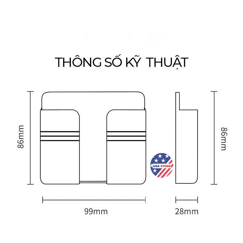 Kệ Dán Tường Để Điện Thoại,Điều Khiển Remote Xẻ Rãnh Siêu Tiện Lợi - Khay Đựng Điện Thoại Dán Tường