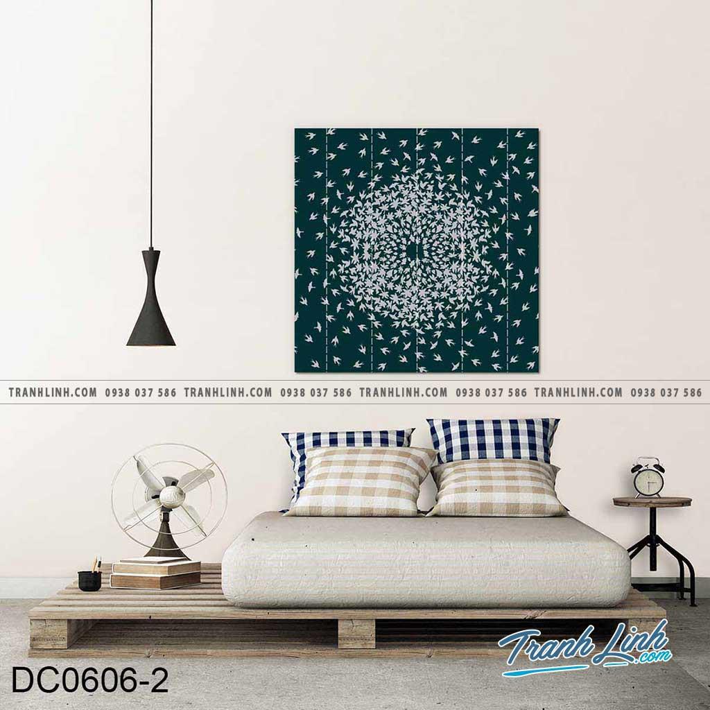 Bộ tranh canvas treo tường trang trí phòng khách trừu tượng