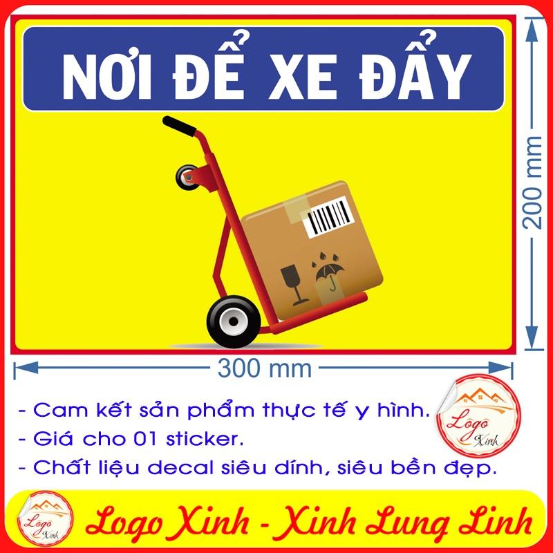 LOGO TEM STICKER VỊ TRÍ NƠI ĐỂ XE ĐẨY HÀNG - TRUCKER PLACE- DÙNG CHO CÔNG TY, VĂN PHÒNG, NHÀ XƯỞNG.....