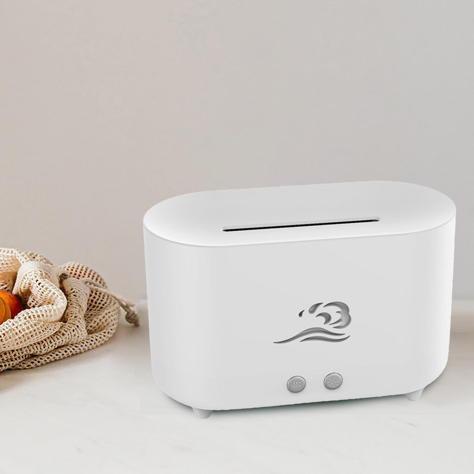 Air Humidifier USB 3D Flame Auto Shut Off Mist with Night Light