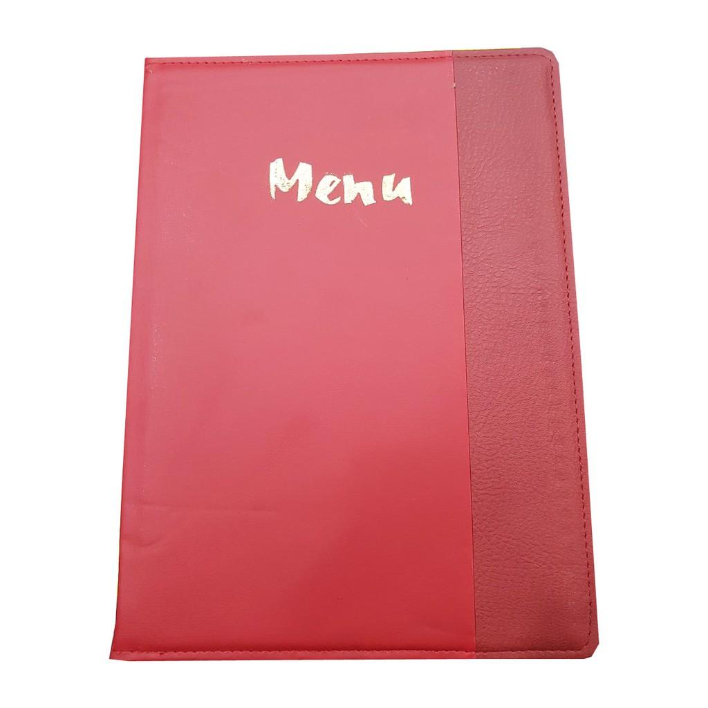 Sổ menu A4 Da 10 lá