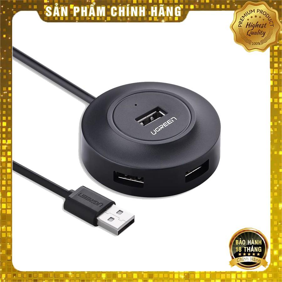 Bộ Chia USB 4 Cổng Ugreen 20277 chuẩn USB 2.0 chính hãng - Hàng Chính Hãng