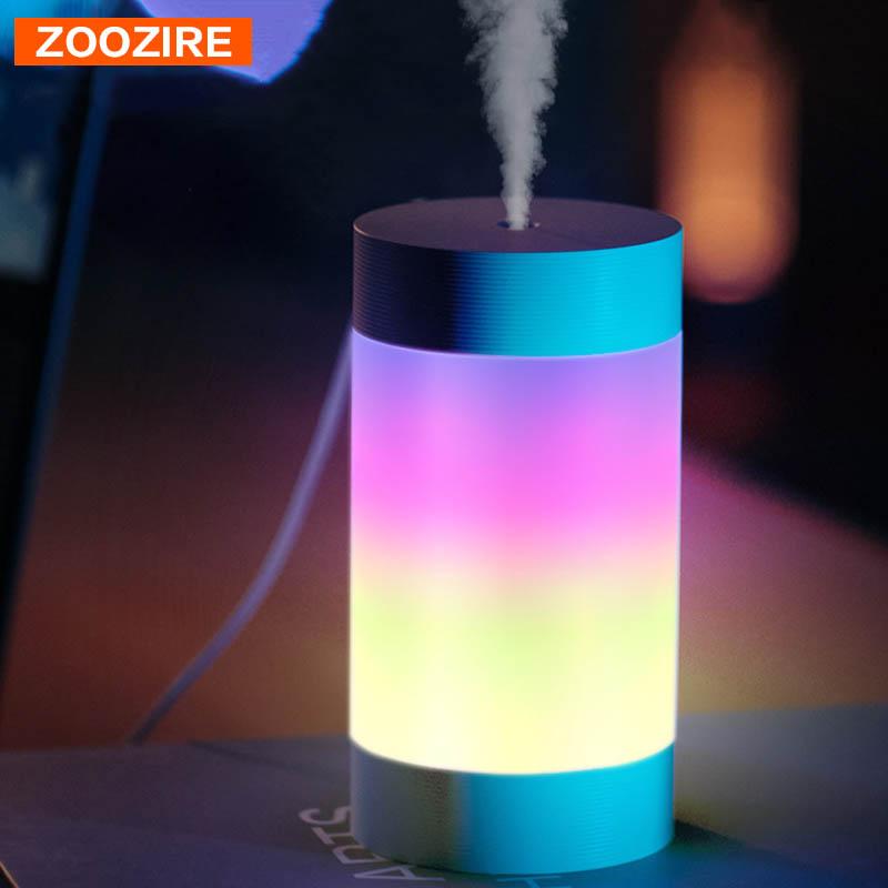 Máy Phun Sương Tạo Độ Ẩm 300ML Siêu Âm Thanh USB Tinh Máy Khuếch Tán Tinh Dầu Màu Sắc Lãng Mạn Đèn Ngủ Phun Sương Tạo Humidificador Di Động