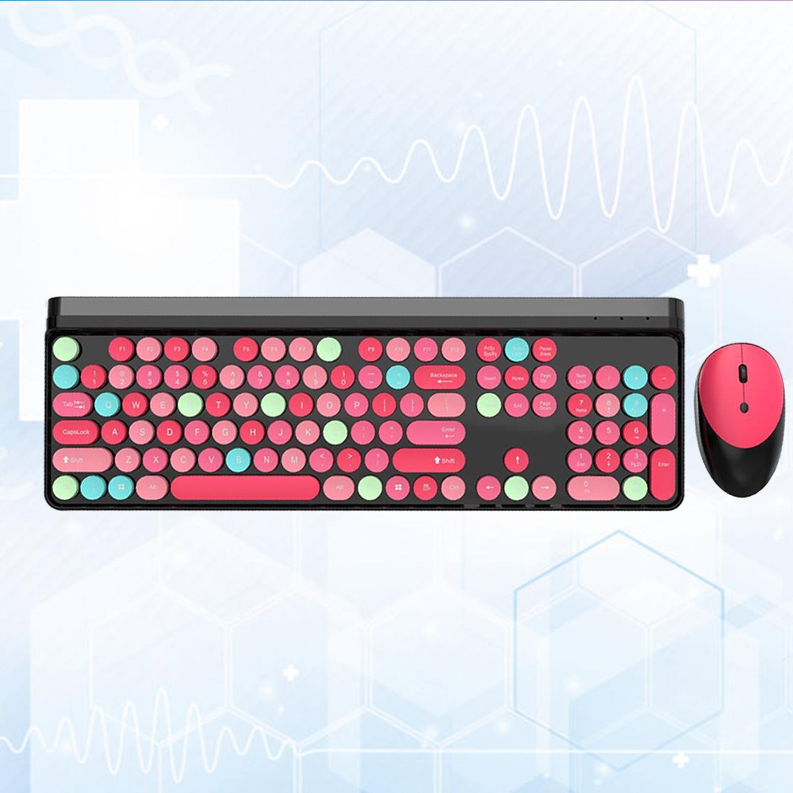 Portable Mini Multifunction 2.4G Wireless Bluetooth Keyboard Black