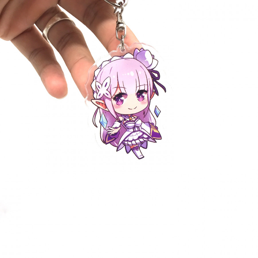 Móc Khóa Emilia Re:Zero