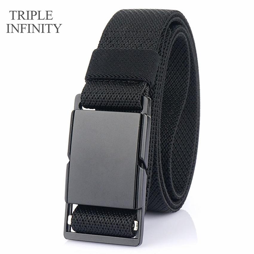 Thời Trang Nam Dây Da Chất Lượng Cao Chịu Mài Mòn Nhanh Chóng Phát Hành Kim Loại Từ Khóa Quần Jean Cổ Nylon Chiến Thuật Dây 3.4Cm chiều Rộng