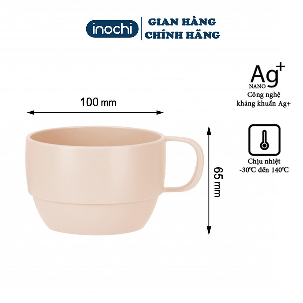 Cốc uống nước giữ nhiệt nhựa 350ml cao thấp cao cấp cho bé cute dễ thương inochi cao cấp