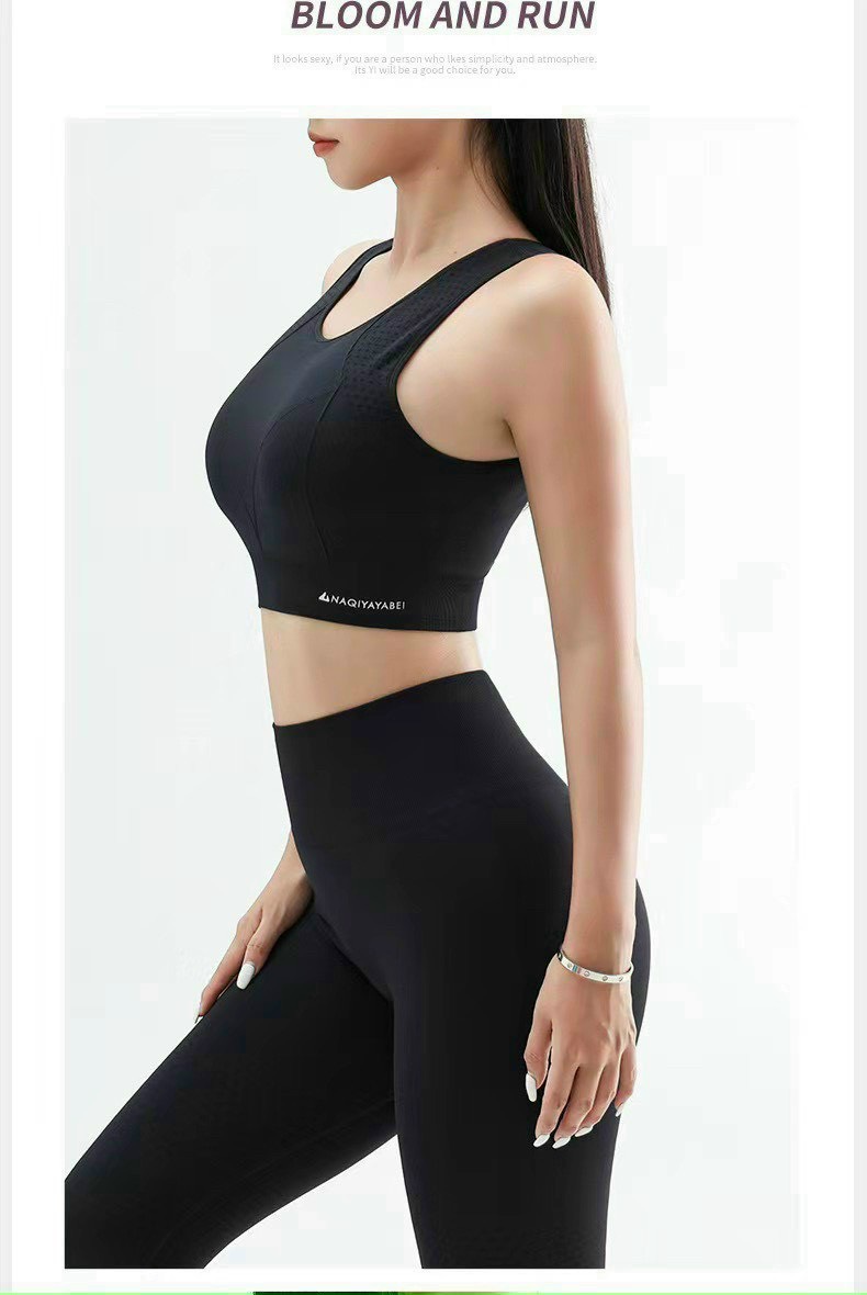 Đồ Tập Yoga Gym Nữ Dệt Kim Có Đệm Chống Sốc Ngực