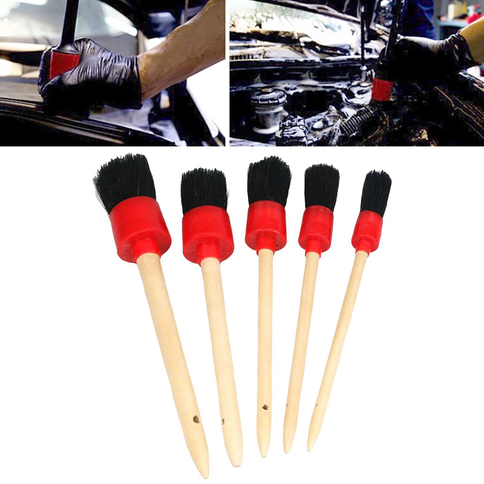 Car Detail Brush Interior Cleaning Kit for Cleaning Wheels Trim Engine