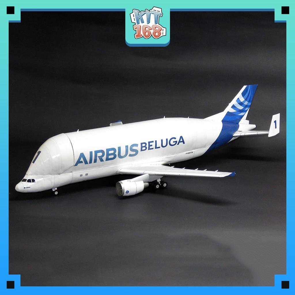 Mô hình giấy Máy bay Airbus Beluga A300