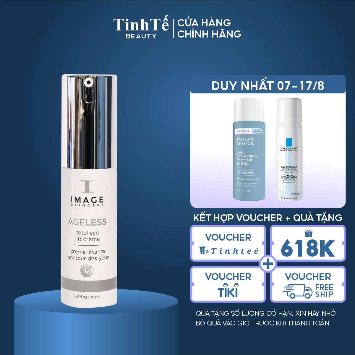 Kem chống nhăn vùng mắt Image Skincare Ageless Total Eye Lift Creme 15ml