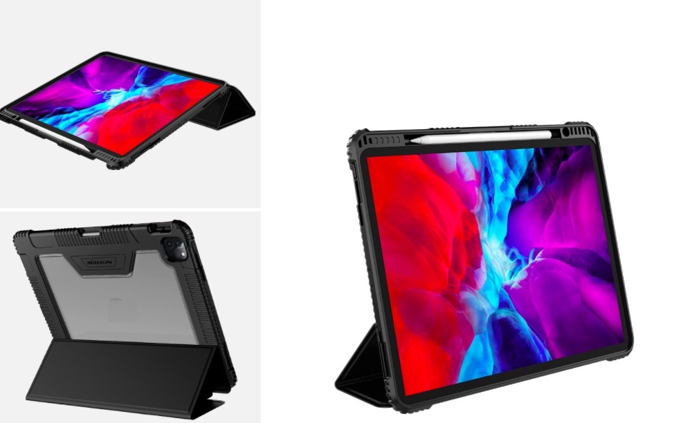 Bao da siêu chống sốc cho iPad Pro 11 inch 2020 hiệu Nillkin có ngăn đựng bút - Hàng chính hãng