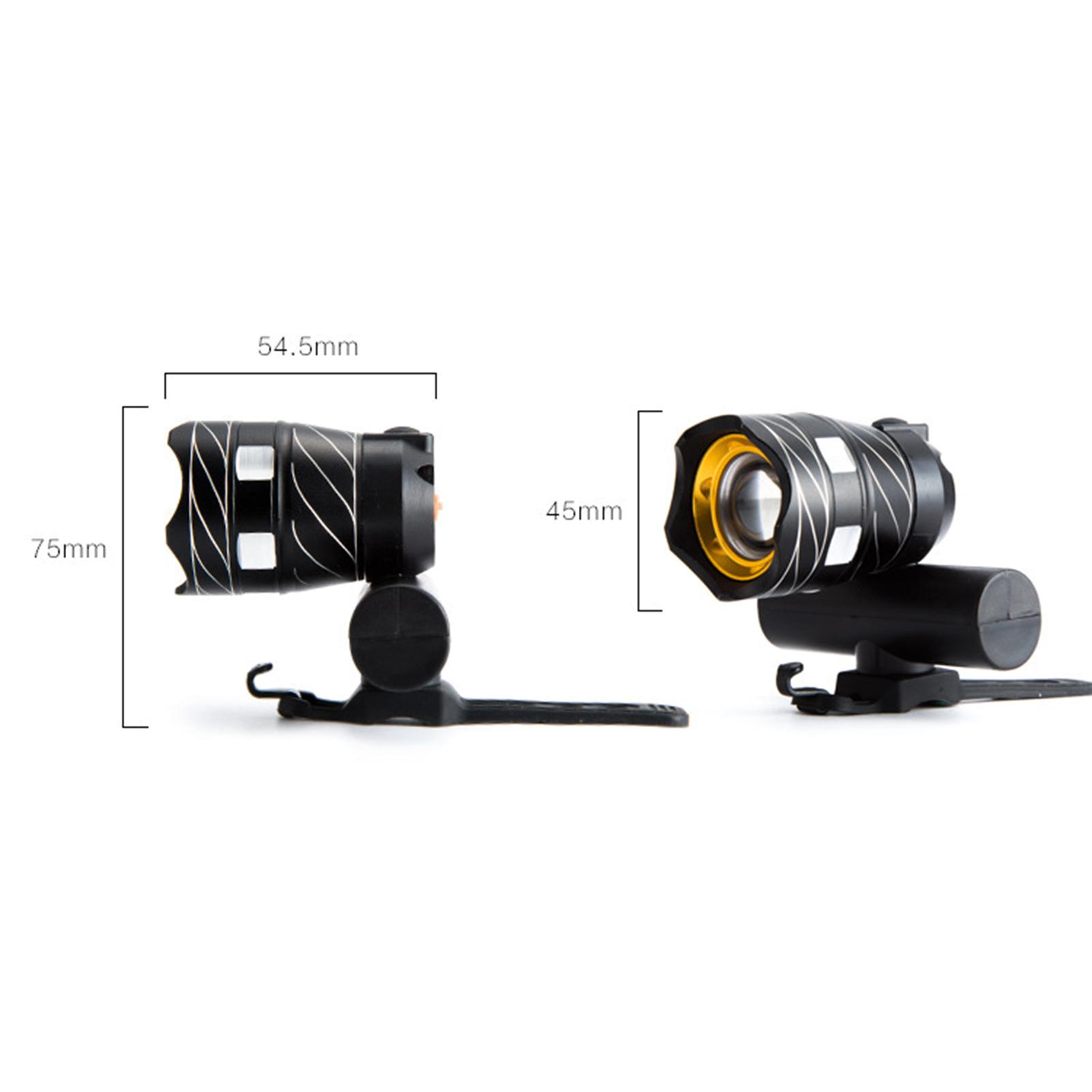 Đèn LED có thể sạc lại cho xe đạp pin 1200mAh, 3 chế độ chiếu sáng, chống nước