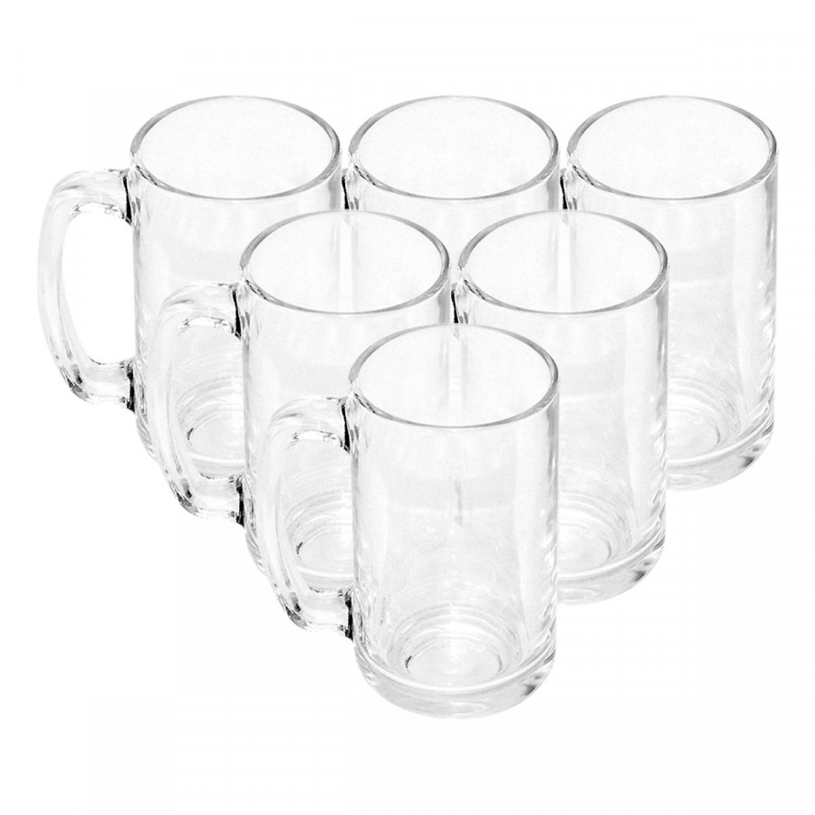 Bộ ly 6 cái Union Glass 315 Ly quai đại 380 ml  không ngã màu,  sản xuất Thái Lan