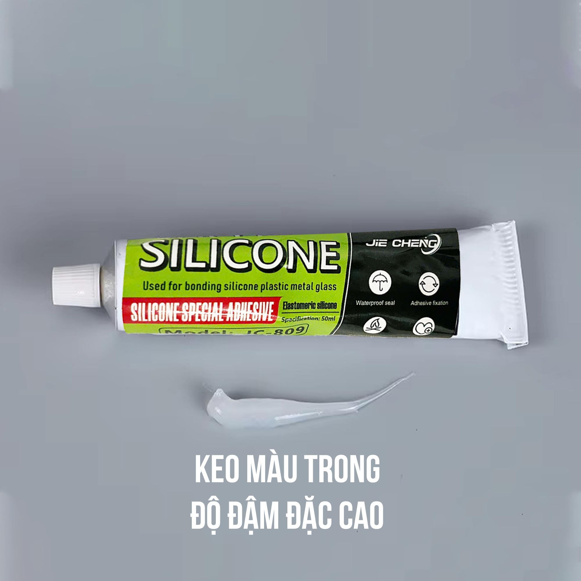 Keo dán silicon gia dụng trong suốt không thấm nước chịu nhiệt độ cao cấp thực phẩm