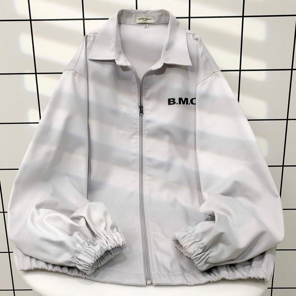 Áo Khoác Bomber BMO LAB Jacket Form Rộng Vải Kaki Lót Dù Ulzzang Unisex