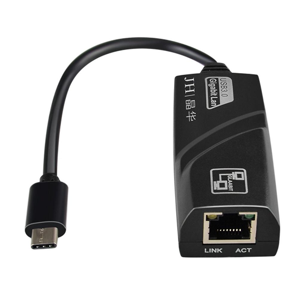 Cáp USB Type c ra Gigabit Ethernet 1000Mbps cho Laptop, Táo - Jinghua z313 - Hồ Phạm