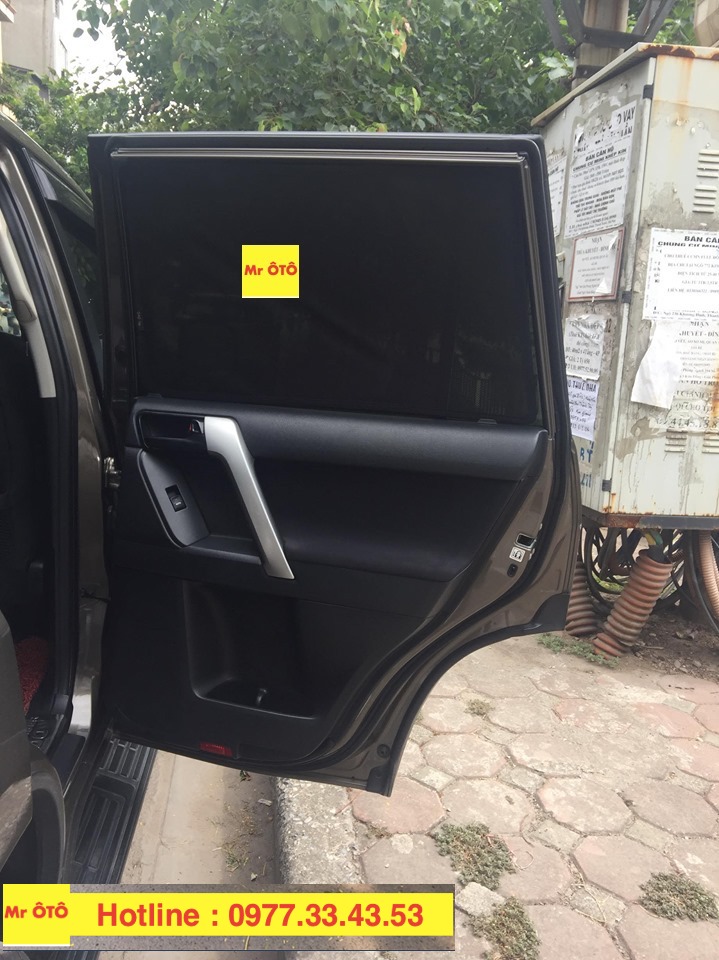 Rèm Che nắng xe Land Cruiser Prado 2012-2023 loại 1 có hút nam châm, Vải dày dặn, chống nắng tuyệt đối