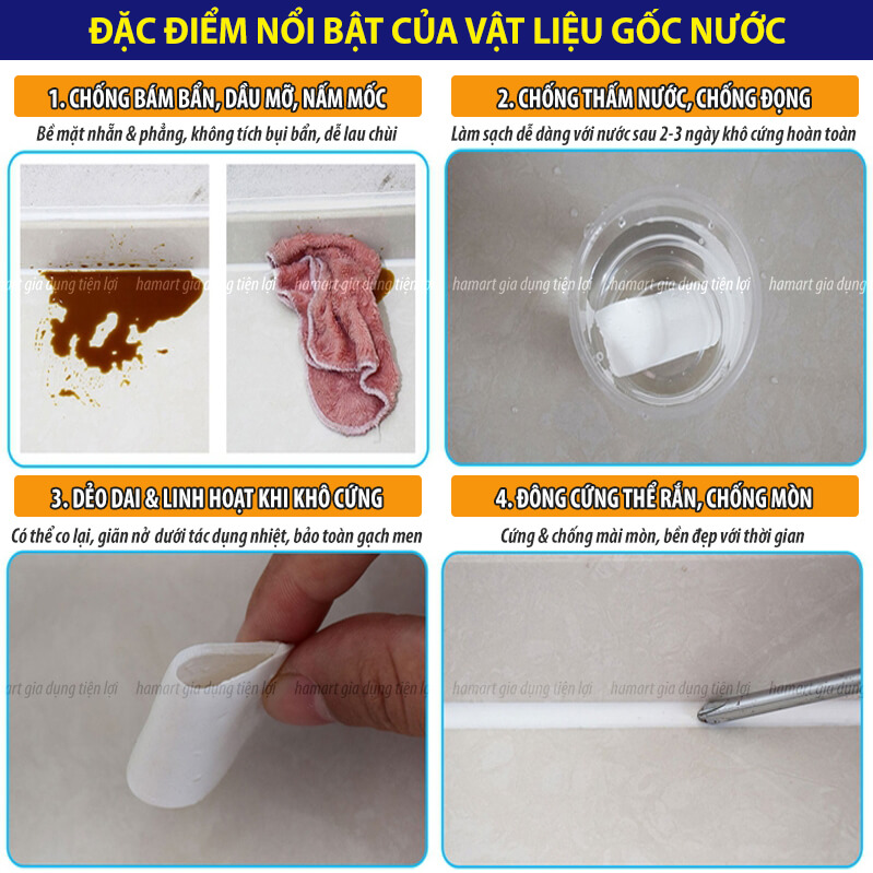 Hình ảnh Keo Chà Ron Gạch Chống Thấm LKB 280ml Kẻ Chỉ Mạch Gạch Đá Hoa Nhà Tắm Viền Bồn Chậu