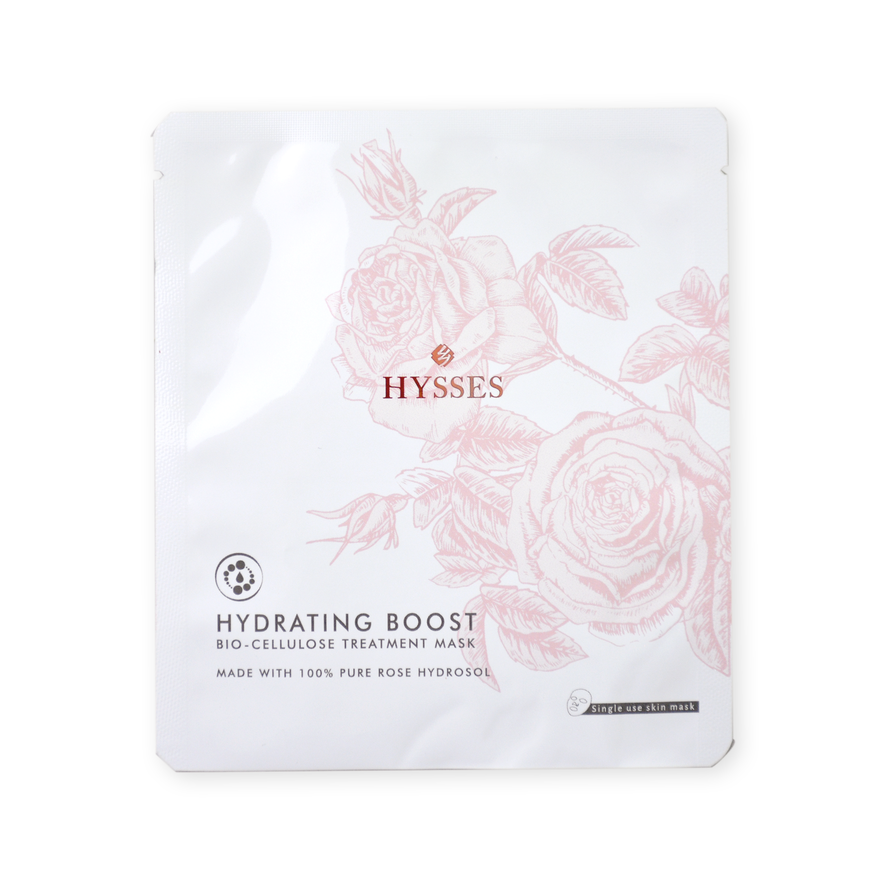 Mặt Nạ Sinh Học Cao Cấp Hysses Bio Cellulose Hydrating Cấp Ẩm Chuyên Sâu, Làm Mờ Nếp Nhăn, Chống Lão Hóa Với Tinh Dầu Hoa Hồng Hữu Cơ Tự Nhiên