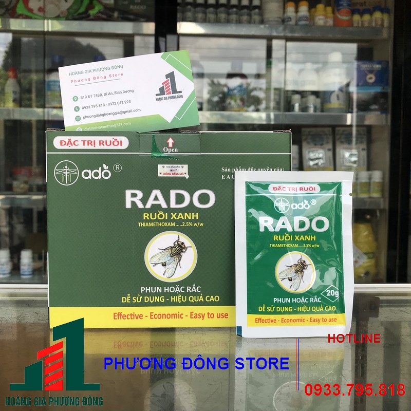 Thuốc diệt ruồi hiệu quả Rado ruồi xanh-20g