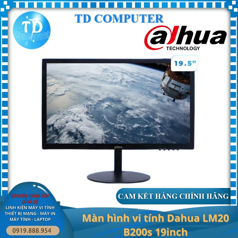 Màn hình vi tính Dahua LM20 B200s 19inch (18,5&quot; HD 75Hz, VGA) - Hàng chính hãng DSS phân phối