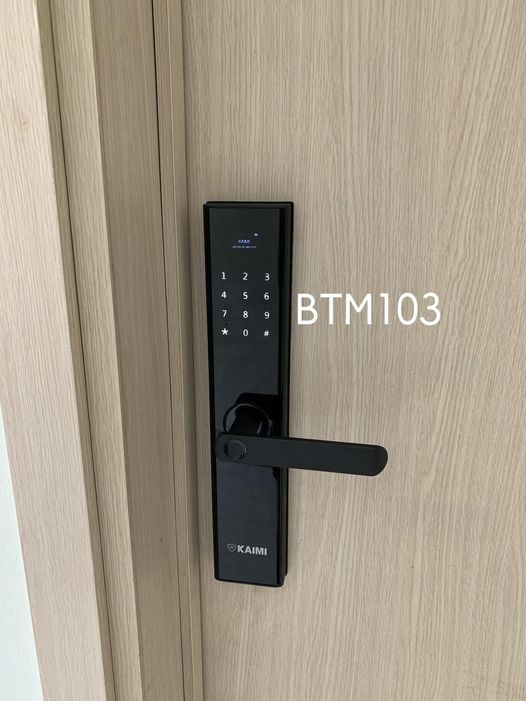 Khóa Vân Tay Kaimi BTM103 Màu Viền Đen - Hàng Chính Hãng