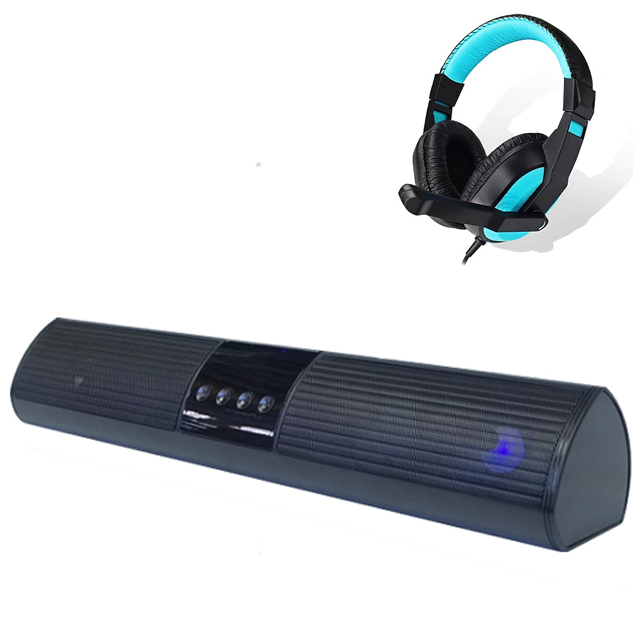 Loa Thanh Bluetooth Gaming Soundbar A2 Để Bàn Công Suất Lớn Dùng Cho Máy Vi Tính PC, Laptop, Tivi - Có Đèn Led RGB + Tặng tai nghe chụp tai CT770 màu ngẫu nhiên