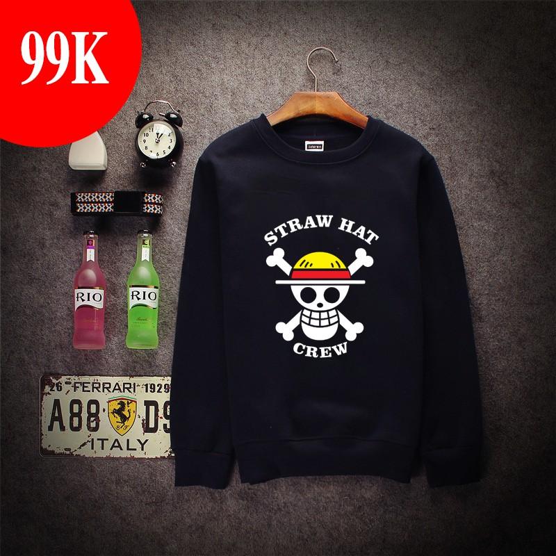 Áo sweater nỉ One Piece dài tay đẹp siêu ngầu giá rẻ nhất