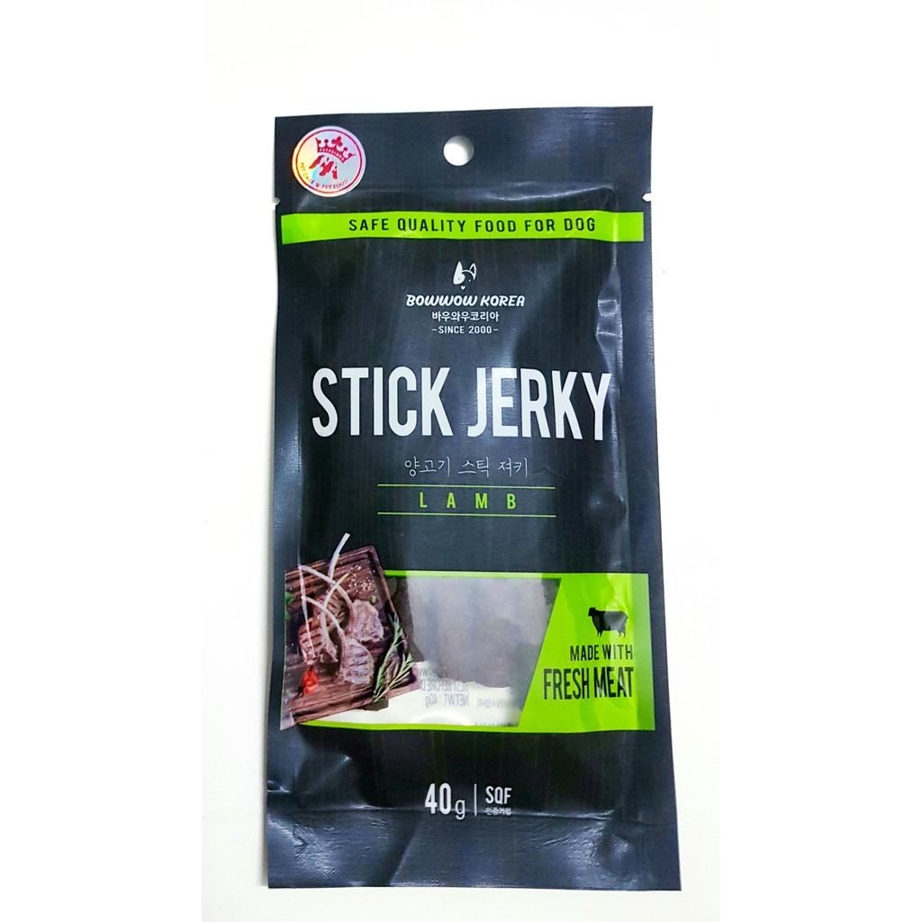 Thịt bò que, cừu que Bowwow cho chó - Snack Stick Jerky 90g