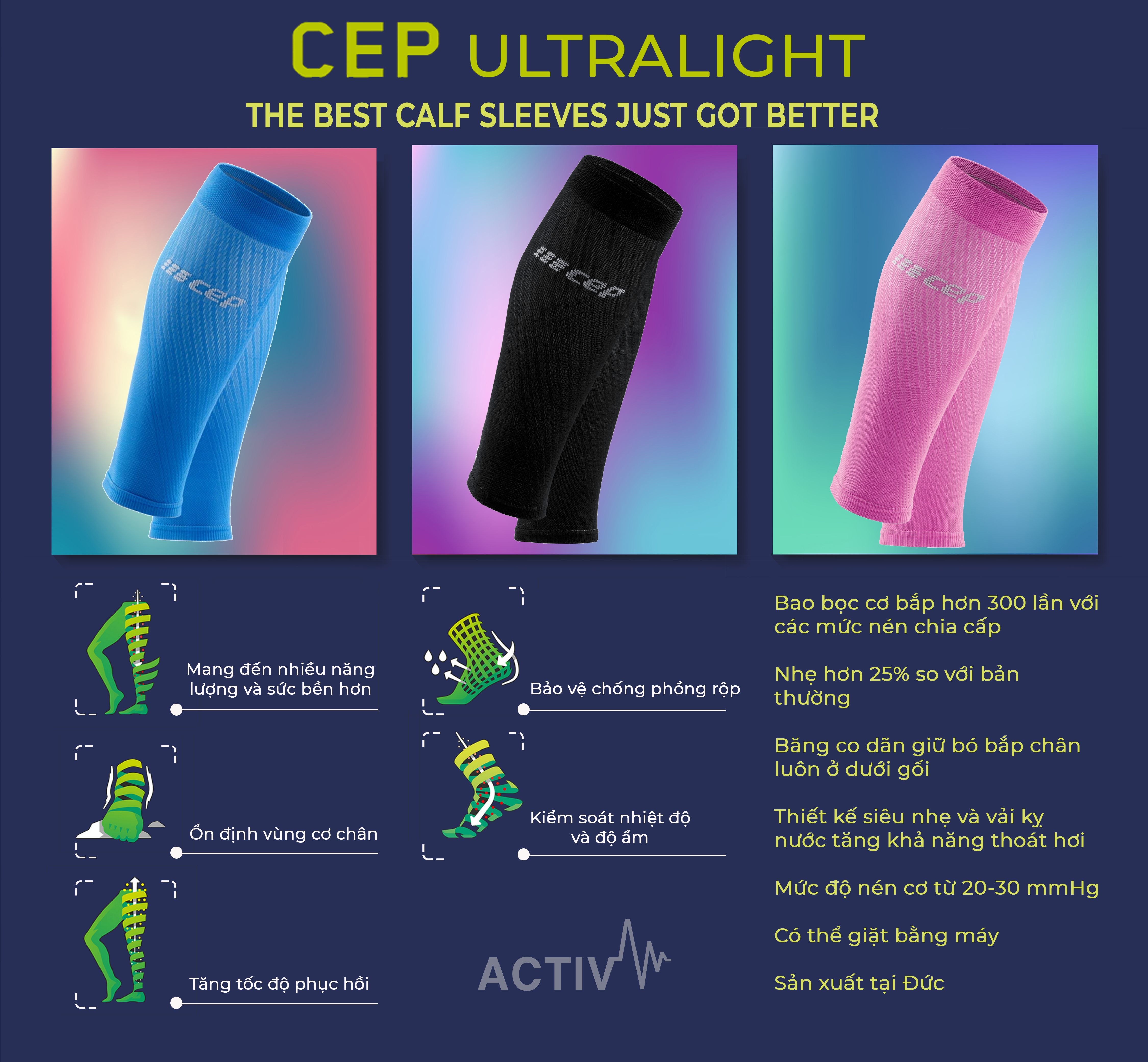 Bó Bắp Chân Nữ CEP Ultralight  III