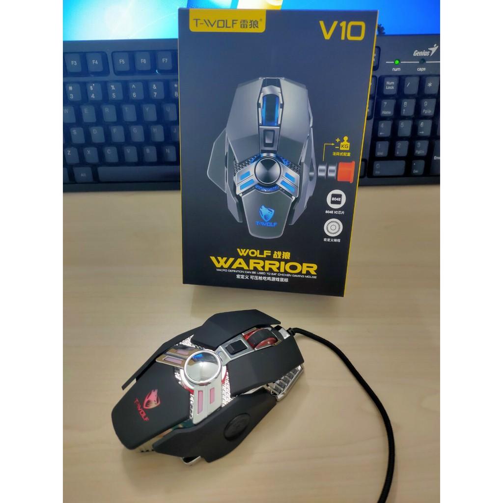 Chuột Gaming Dây T-Wolf V10 - Hàng Chính Hãng