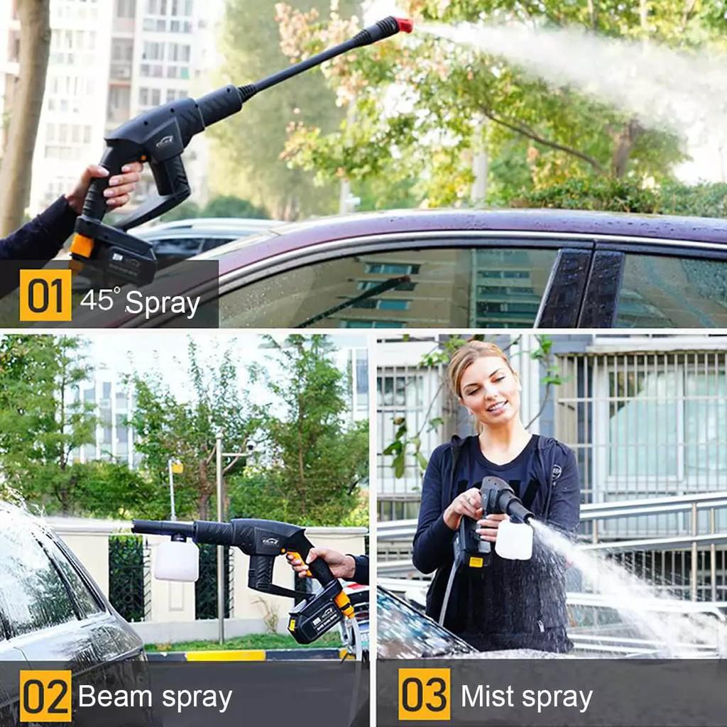 Máy xịt rửa xe không dây pin lithium 21V cực mạnh - Home and Garden
