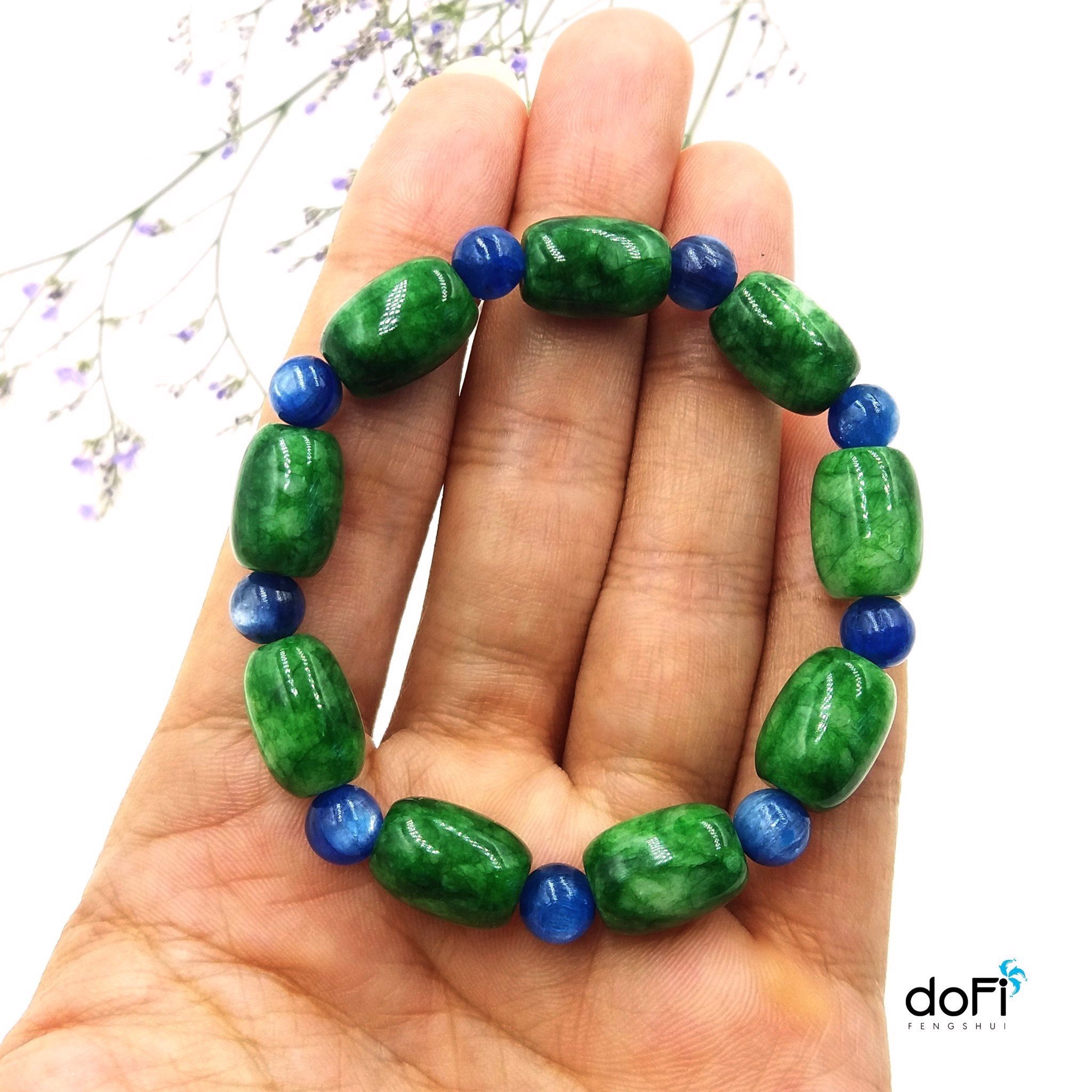 VÒNG LU THỐNG CẨM THẠCH PHỐI KYANITE 8LI