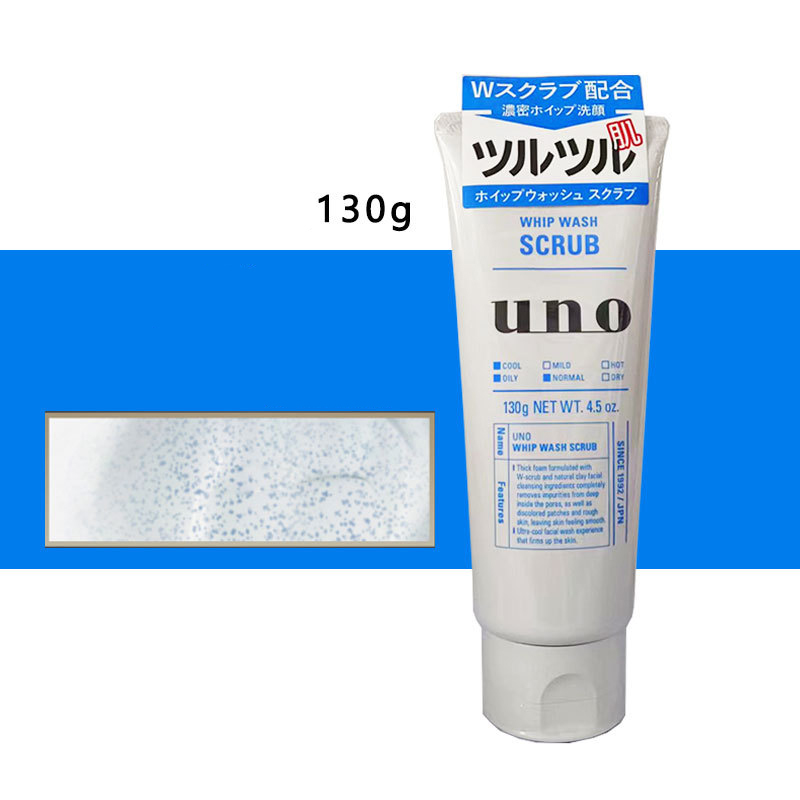Sữa rửa mặt nam tạo bọt Sạch nhờn cho da dầu UNO Whip Wash Nhật Bản 130g