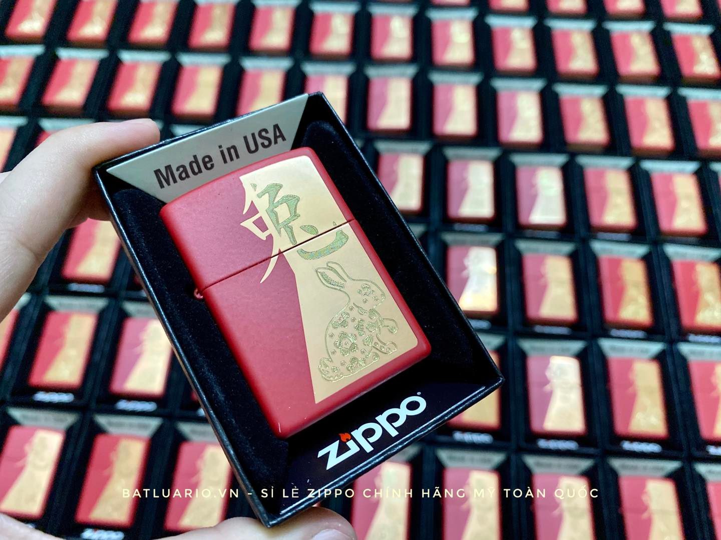 Bật Lửa Zippo 48282 – Zippo Year of the Rabbit Red Matte