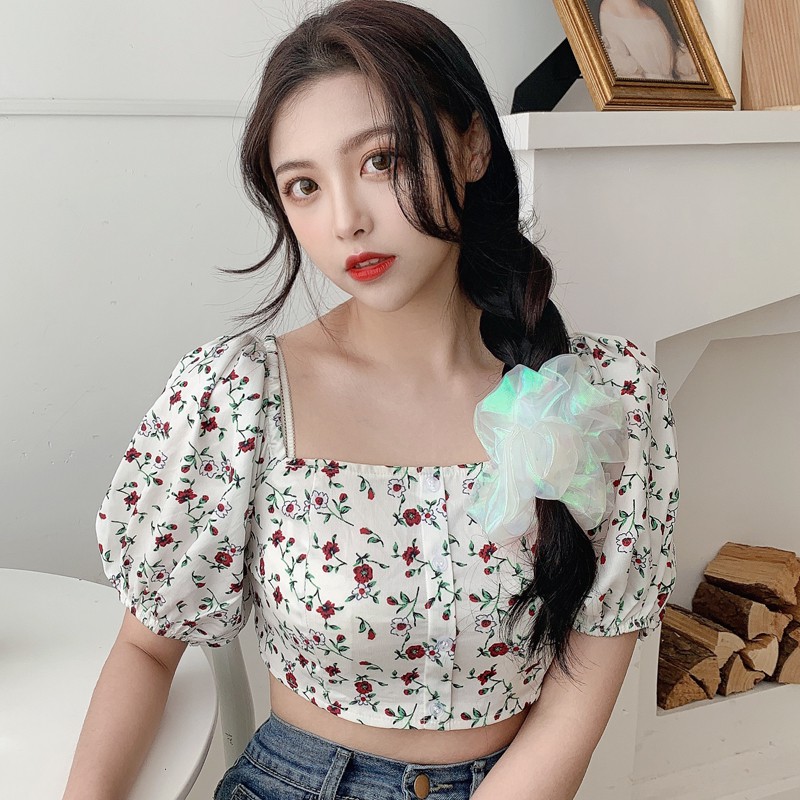 Sét 2 dây buộc tóc voan mầu ngẫu nhiên