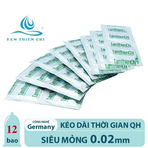 Bộ 12 cái bao cao su Tâm Thiện Chí Guardian mỏng trơn dùng gia đình