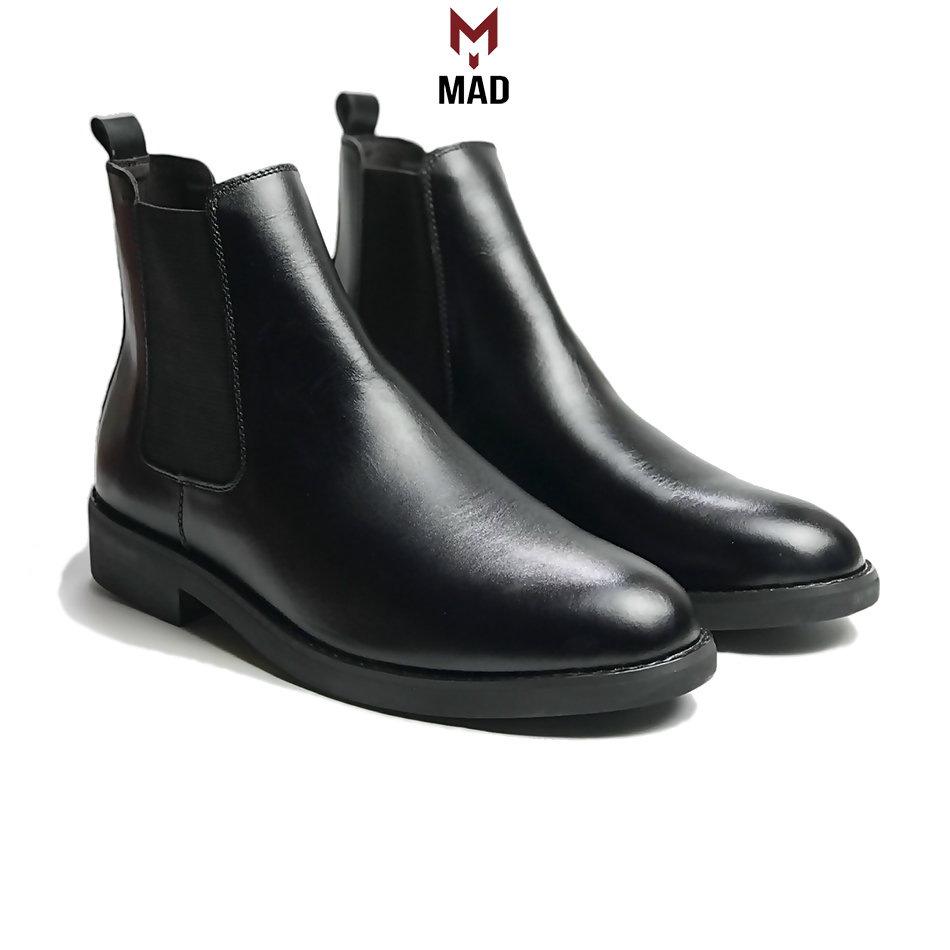 Giày tây chelsea boots classic mad công sở cao cổ nam da bò cao cấp thời trang  phong cách