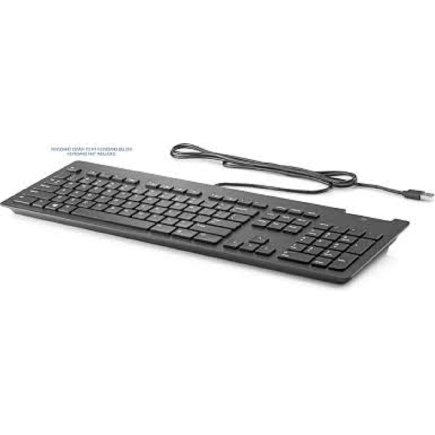 Bàn phím có dây HP cổng USB có tích hợp đầu đọc thẻ chíp 911502-001 HP USB Slim Smartcard CCID keyboard - Hàng nhập khẩu