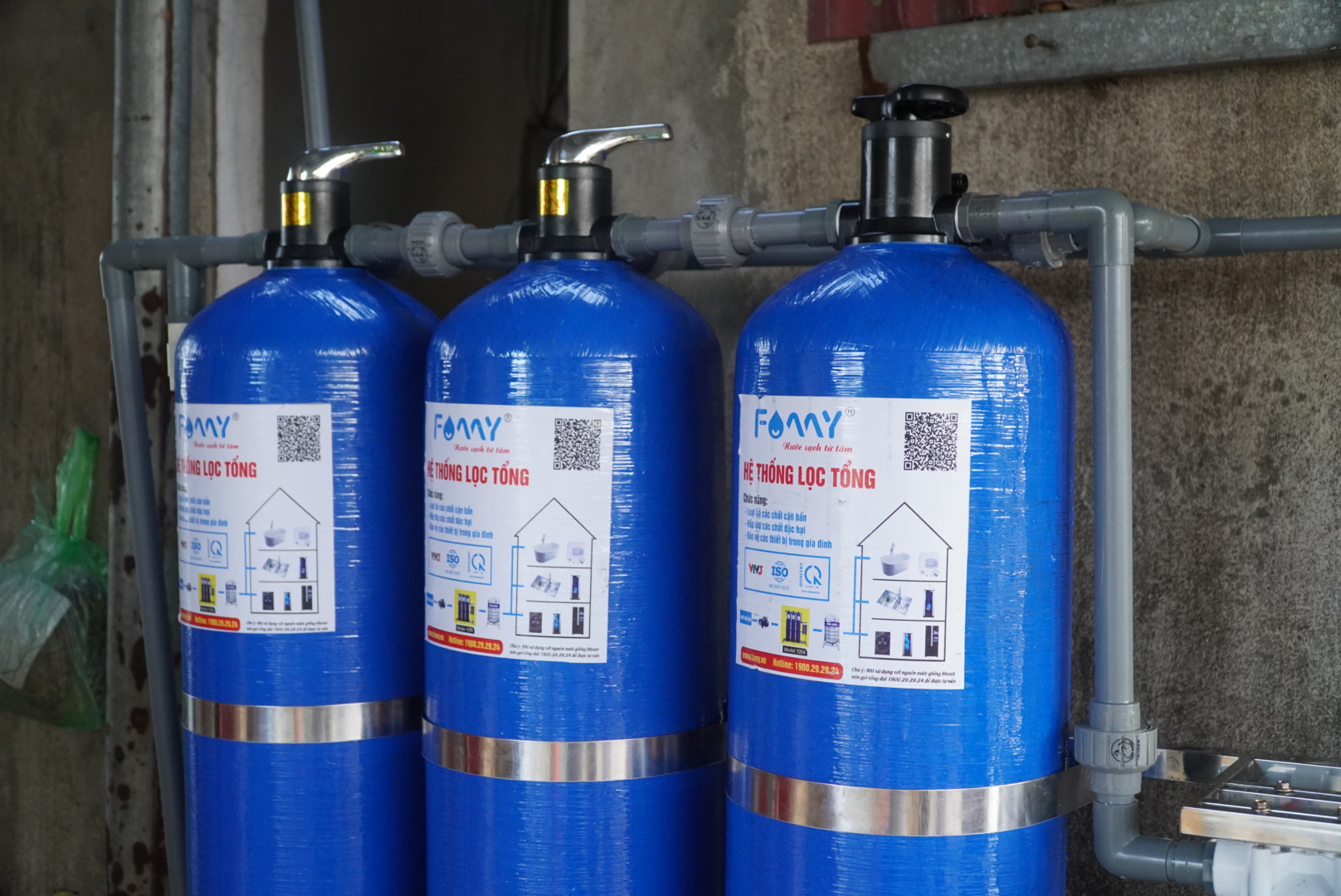 Hệ thống lọc nước giếng khoan nhiễm sắt chuyên dụng Famy GK02A hiệu quả lọc cao