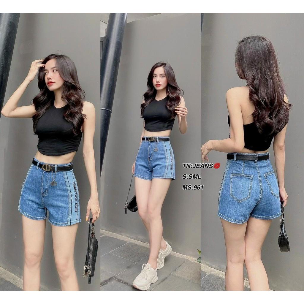 Quần short nữ, quần jeans nữ cao cấp màu xanh size S M L SKUQ-36A