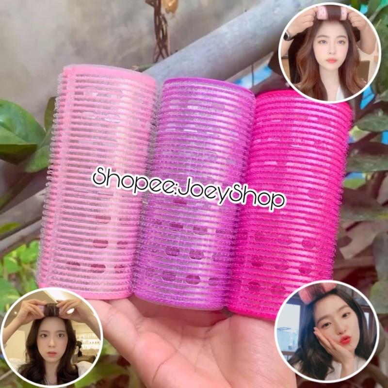 Lô Cuốn Tóc Hàn Quốc Lõi Nhôm 12cm Siêu To Dài Tự Dính Uốn Mái Dài Cỡ Lớn