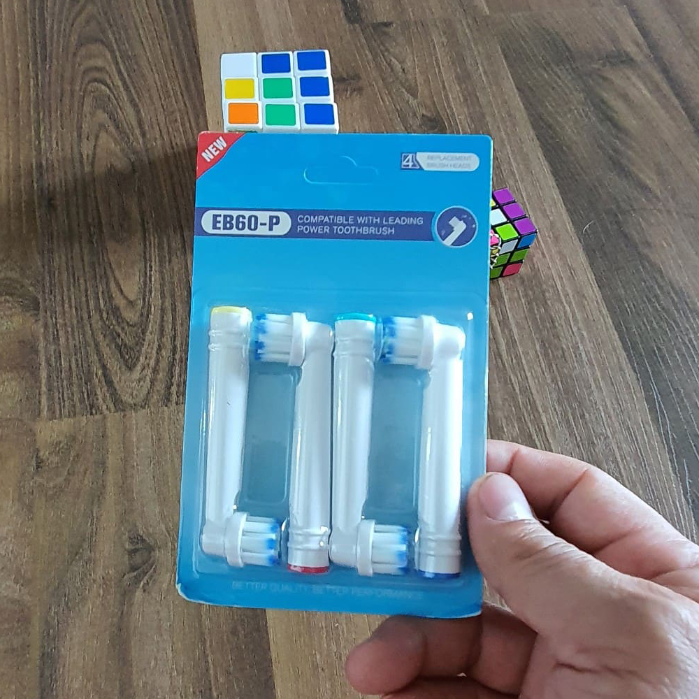Set Đầy Đủ Nhiều Mã Bộ 4 Đầu Bàn Chải Đánh Răng Điện Máy Oral B Braun Chăm Sóc Răng Miệng Toàn Diện Mihoco Oralb Eb - Eb60 - P Gum Care
